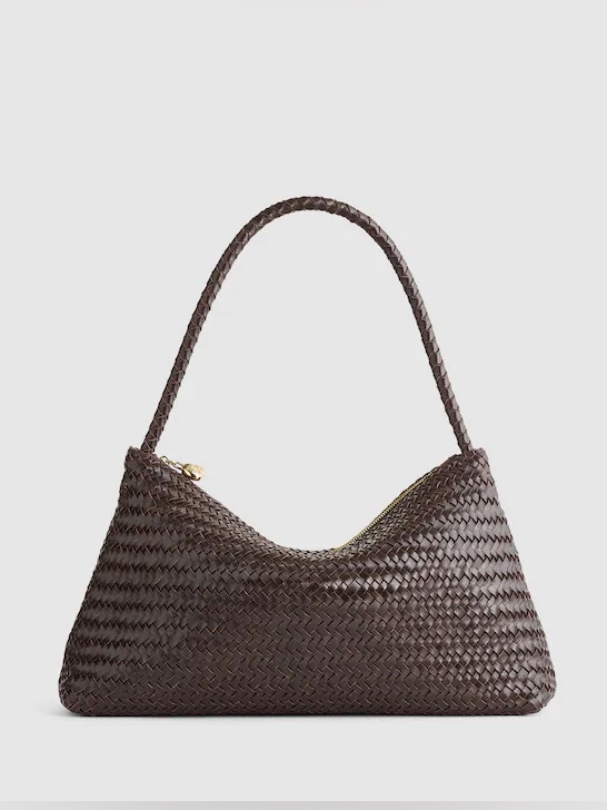 Madewell Signature Woven Zip-Top Shoulder Bag Faded Olive Nwt